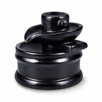 Maalgoody Black Shiv Backflow Incense Holder | Cone Burner with 12 Free Backflow Cones | Black